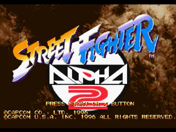 Street Fighter Alpha 2 (US) screen shot title